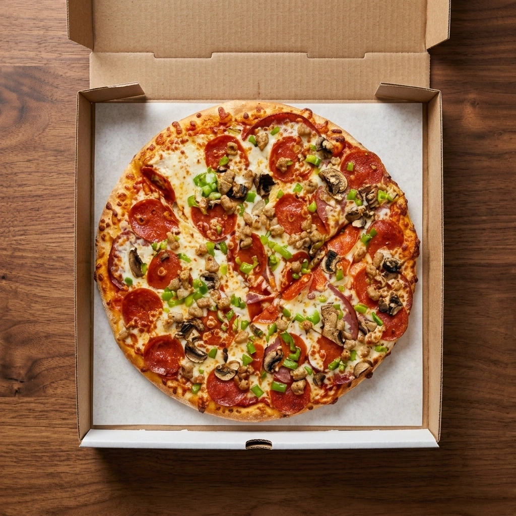 Tandoori Chicken Pizza with house tandoori sauce, chicken, onion and mozzarella at Oven Flames Pizza Dover, SE Calgary